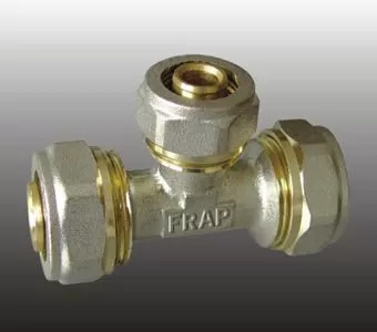 Тройник F 303.1616 (FR 1603 T16х16х16 ц-ц-ц) латунь (уп.10шт) Frap