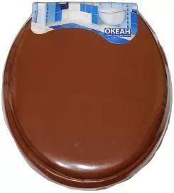 Крышка для унитаза мягкая коричневая