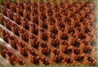 Коврик травка 60х45см коричневый