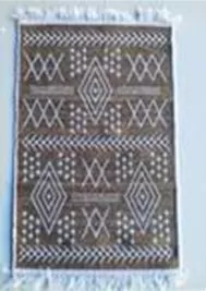 Коврик из хлопка 60*90 крем./сер. UK70539 Kilim Usak
