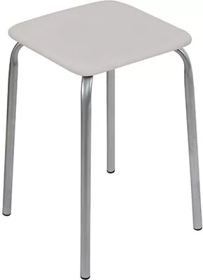 Табурет "Эконом" ТЭ3/С на 4-х опор.(квадр.сидение. ДСП) сер. Ника