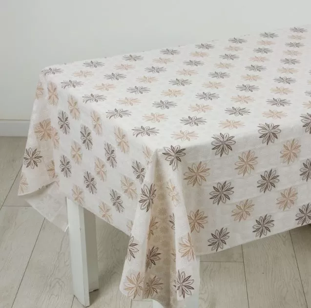 Клеенка ажурная "Lace Print" LSYH129M-6, беж. (1,37х20м)