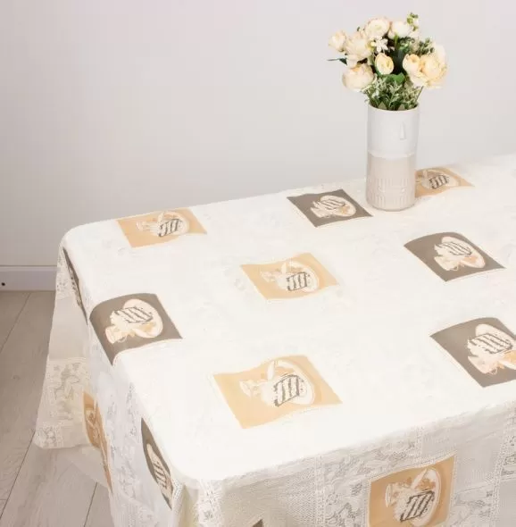 Клеенка ажурная "Lace Print" 213F-3 (1,37х20м) беж.