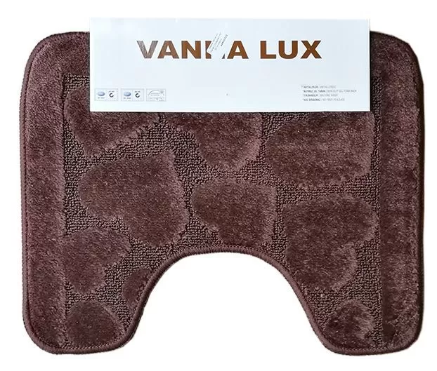 Коврик Vanna Lux туалет (1предмет) 40х50 см коричн.