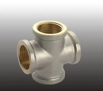 Крестовина резьбовая латун. F 340.0404 (X 1/2 F*1/2 F*1/2 F) (уп 10шт)