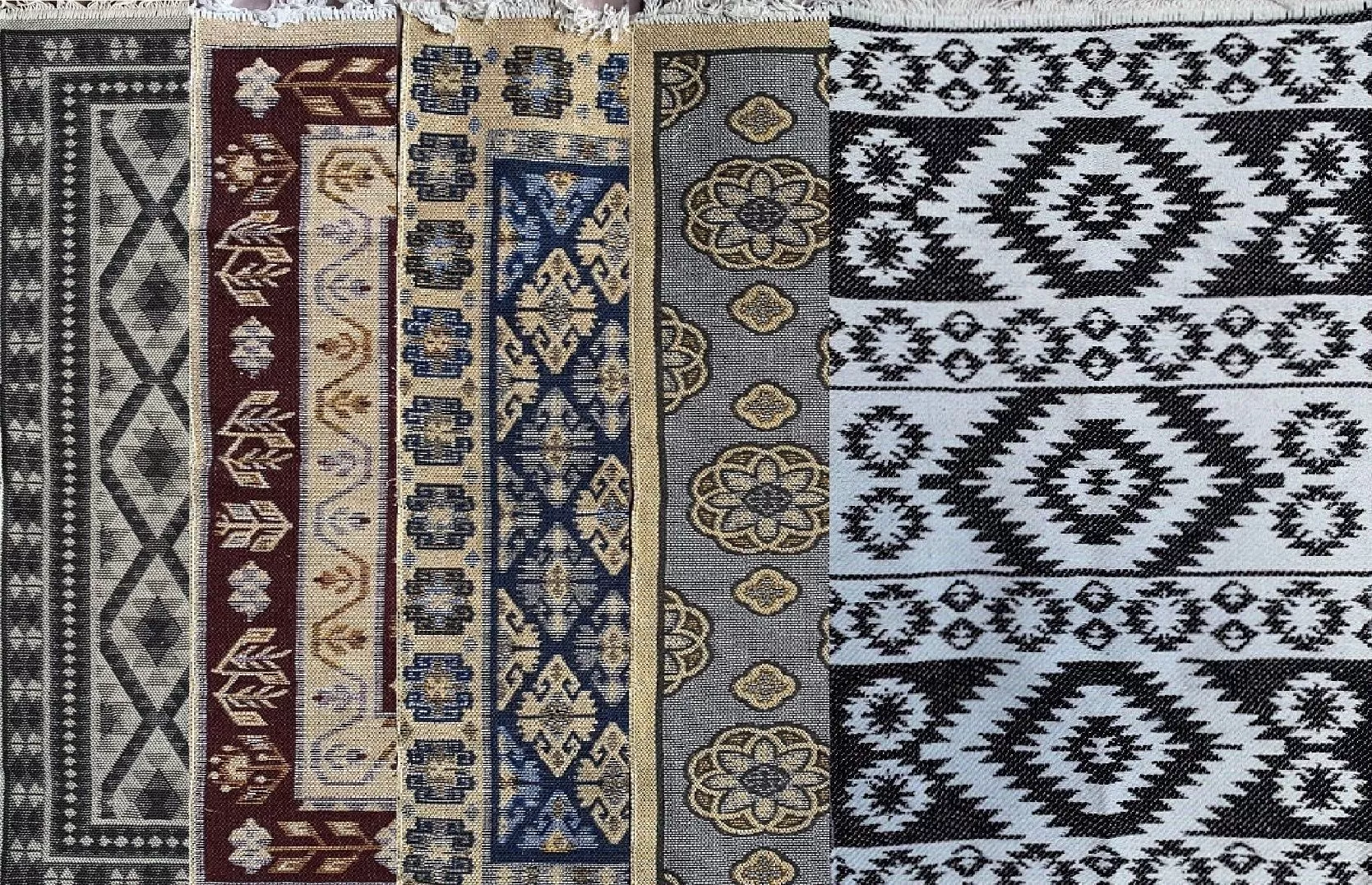 Коврик из хлопка 60*90 зел. UK01 Kilim Usak