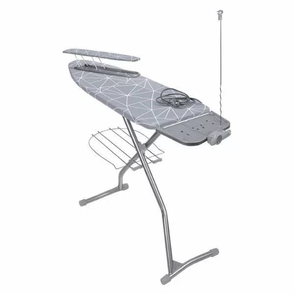 Доска глад. Ника 11 авт. металл.(1220х400) рукав, подст.д/ут, полка д/бел, удл.+держ. д/пр.(бязь) Н11 Ника