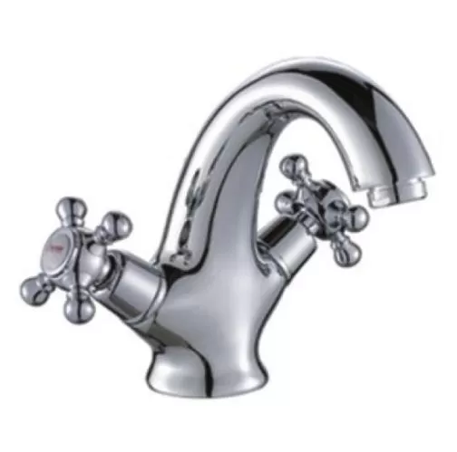 Смеситель для раковины двухручковый черный Potato P 10322-6