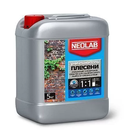 УНИЧТОЖИТЕЛЬ ПЛЕСЕНИ концентрат 1:1 (1 кг) (уп.9 шт.) NEOLAB